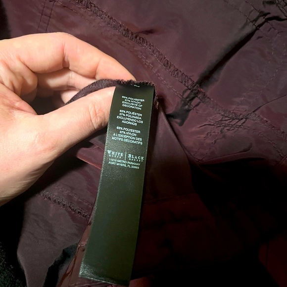 White House Black Market maroon wind breaker jacket size 8 - Picture 7 of 9